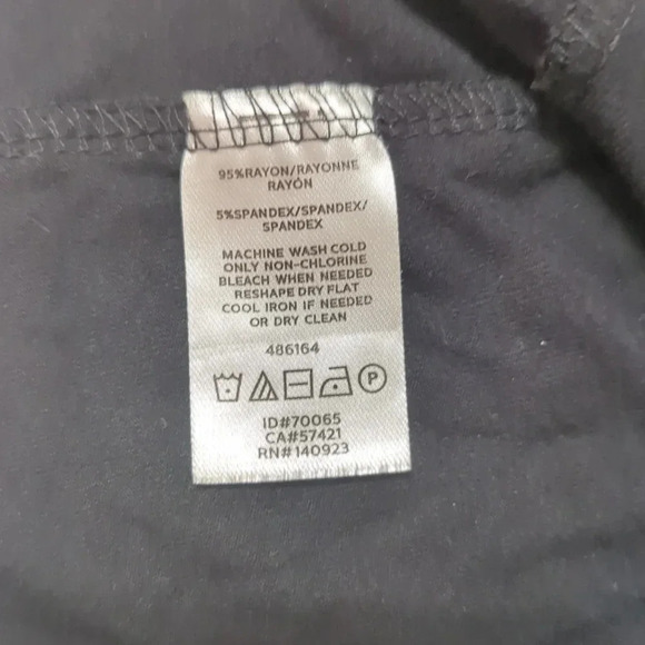 LOFT 3/4 Sleeve V-Neck Swing Dress, Color Black Size XSP - Picture 13 of 14